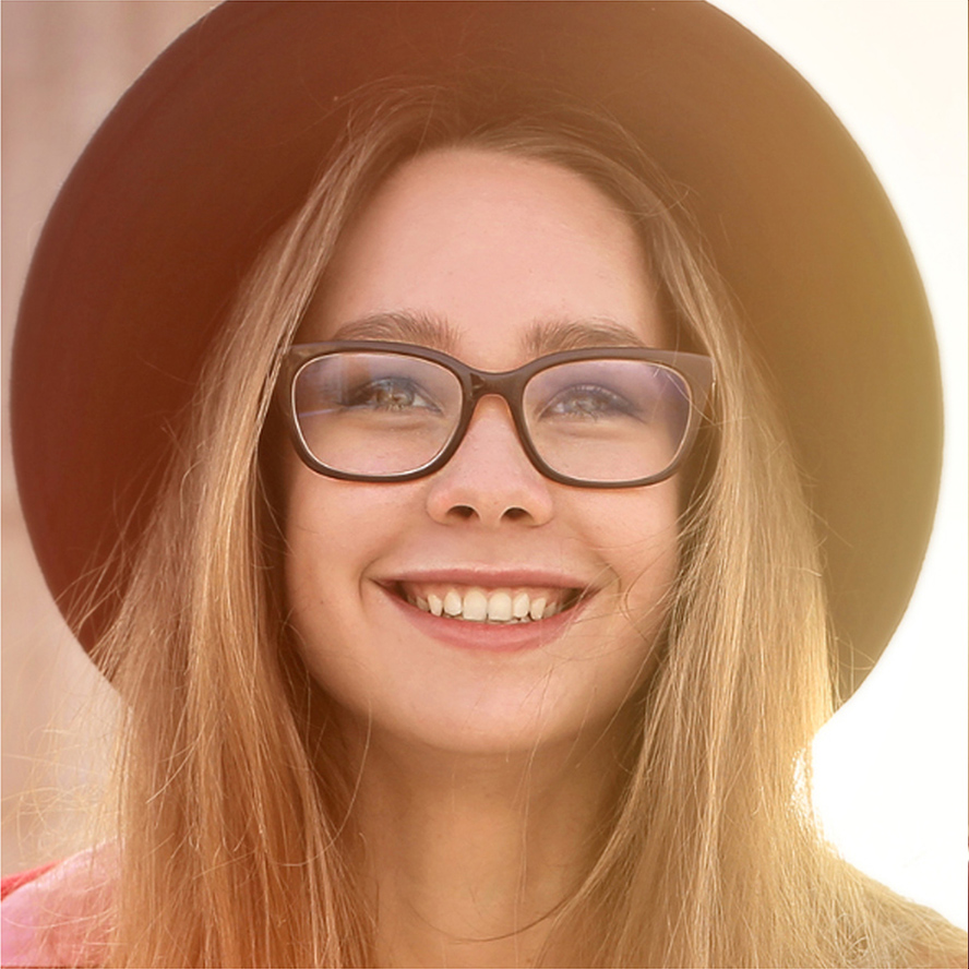 Beautiful woman's profile picture.